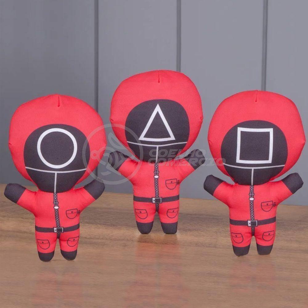 Boneco De Pelucia Squid Game Round 6 Vermelho 26Cm