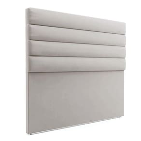 Cabeceira Para Cama Box Queen 160 Cm Veludo Cinza