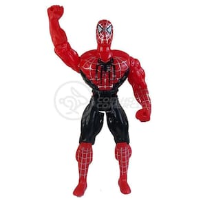 Brinquedo Boneco Vingadores Homem Aranha 25Cm + Mascara 16Cm