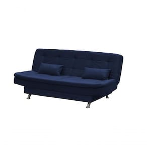 Sofá Cama Casal Reclinável Salomé - Azul Light