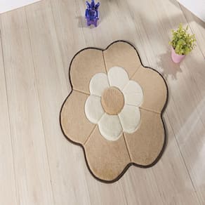Tapete Big Margarida Dupla 1,12M X 1,12M Bege