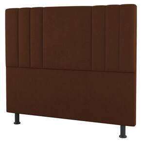 Cabeceira Cama Box Casal Grace 140cm Suede Terracota