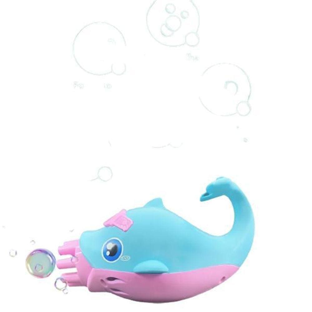 Golfinho Bolhudo Bolhas Sabão Criança Infantil Azul E Rosa 5