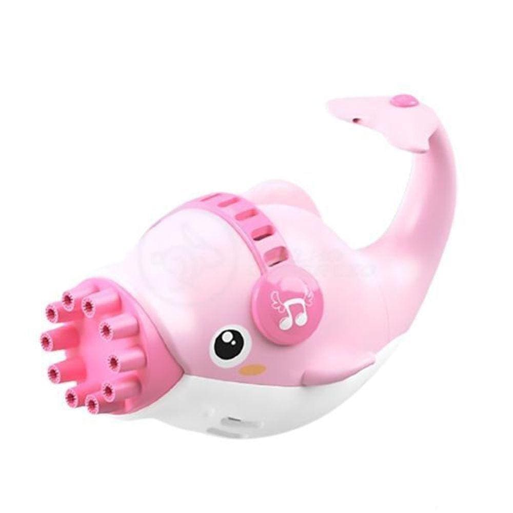 Golfinho Bolhudo Lança Bolhas Sabão Criança Infantil Rosa 12
