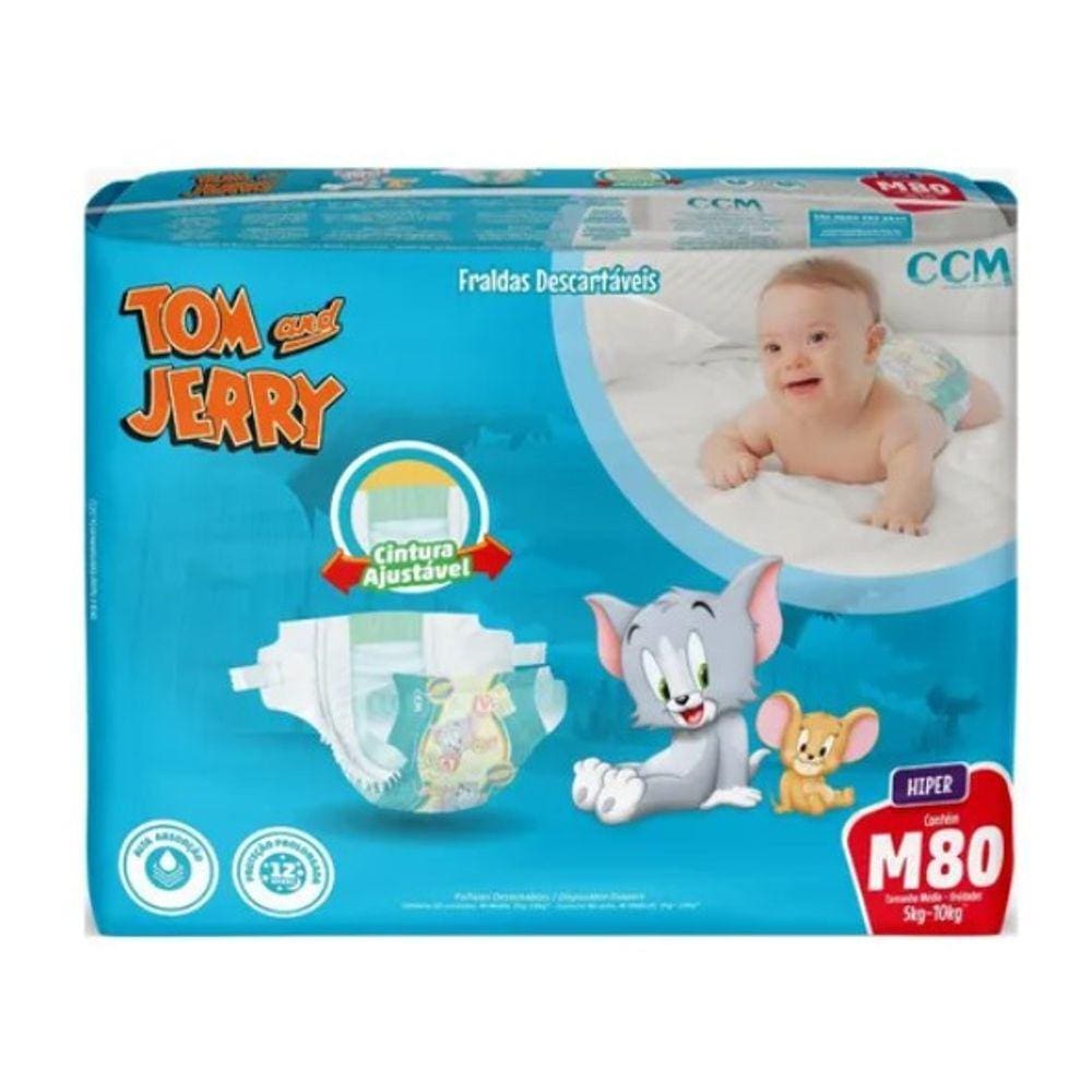Fralda Inf Tom E Jerry Hiper M C/80