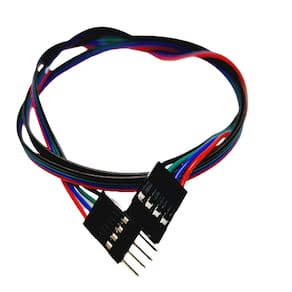 Cabo Jumper Dupont 70Cm Macho/Femea 4 Pinos