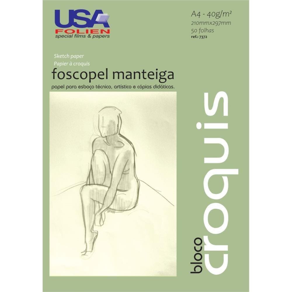Papel Manteiga 40G Croquis A4 Pacote Com 50