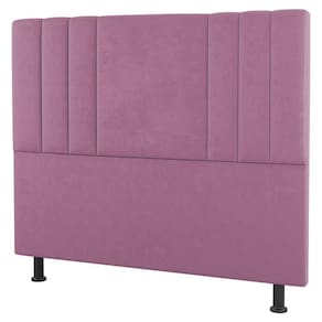 Cabeceira Cama Box Casal Queen Size Grace 160cm Suede Rosa