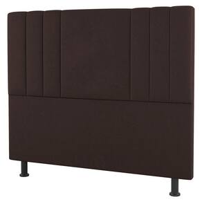 Cabeceira Cama Box Casal Queen 160Cm Suede Marrom