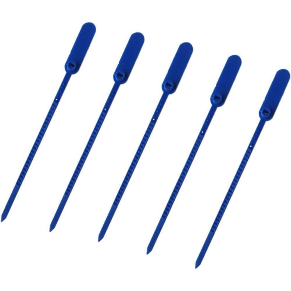 Lacre Para Malote Azul Espinha De Peixe 23Cm Pacote Com 100