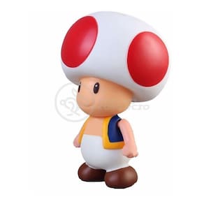 Boneco Cogumelo Toad Grande Super Size 20Cm - Mario