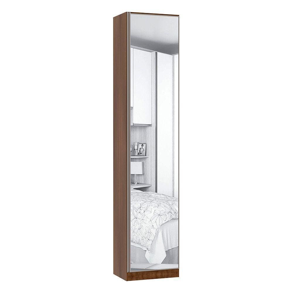 Guarda Roupa Sapateira 1 Porta 9 Prateleiras 50cm Dourado