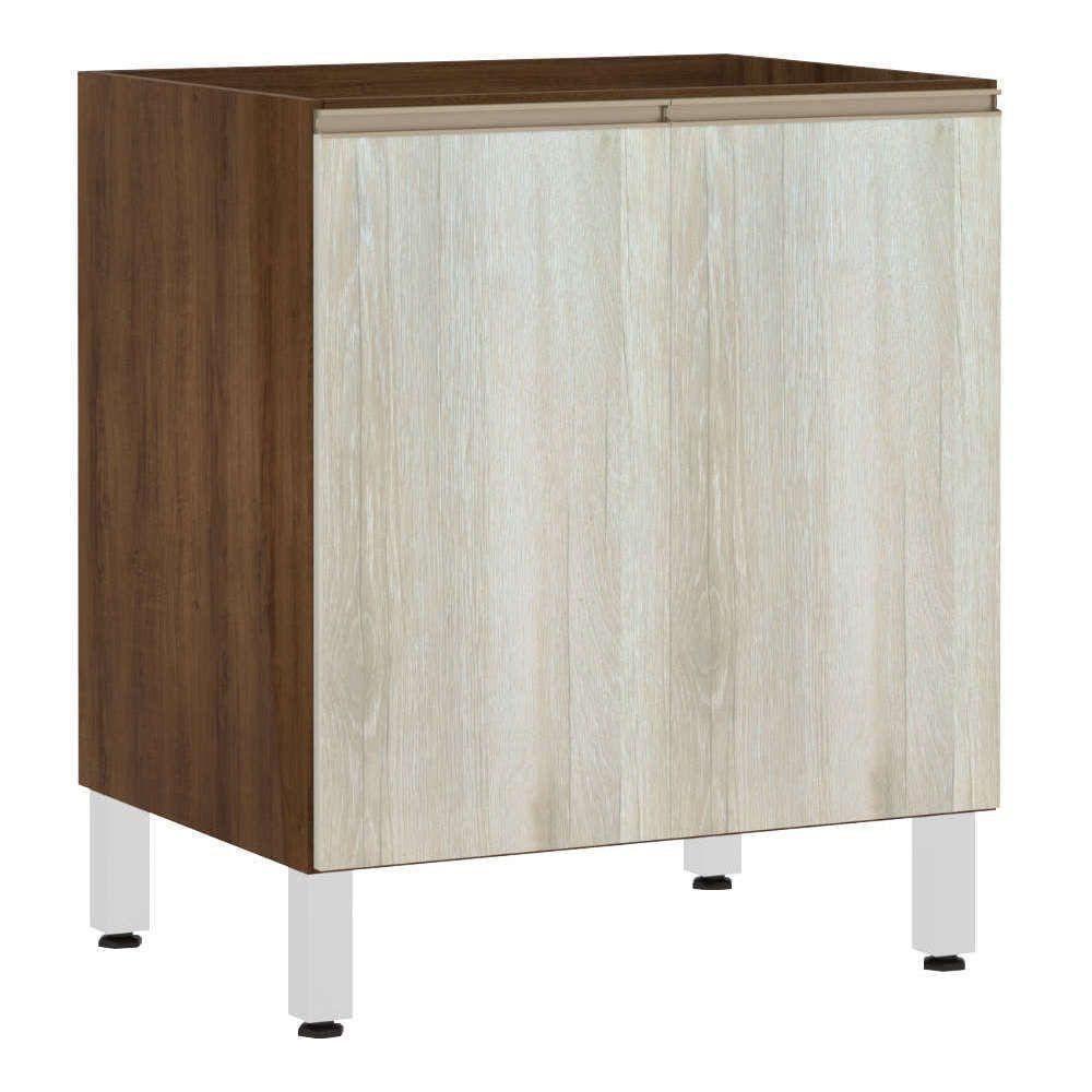 Balcão Sem Tampo 70cm Jade Com Legno Crema