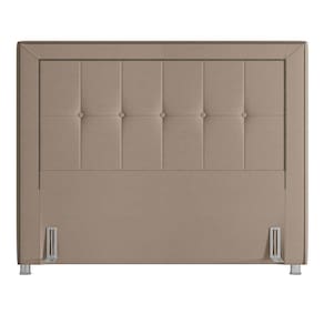 Cabeceira Cama Bom Casal King 195cm Paolla Linho Bege