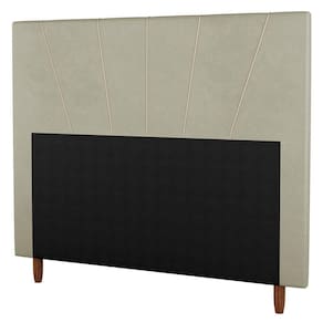 Cabeceira Cama Box Casal Dallas 140Cm Veludo Bege