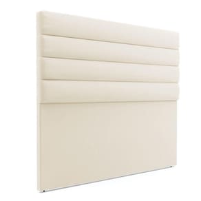 Cabeceira Para Cama Box Queen 160 Cm Veludo Bege