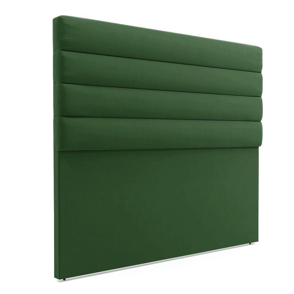 Cabeceira Para Cama Box Queen 160 Cm Suede Verde