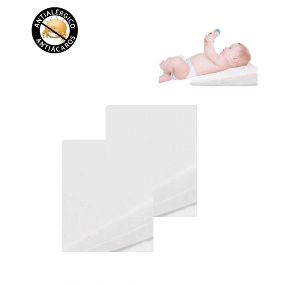 2 Capa para Travesseiro Anti Refluxo Lavável 30x30x8/2