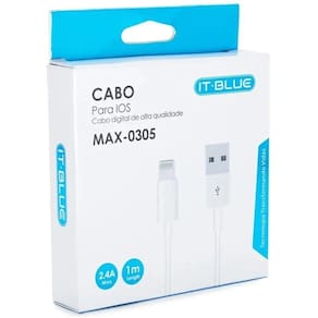 Cabo Dados Para IOS 2.4A - 1m - It Blue MAX-0305-kit c/10 un