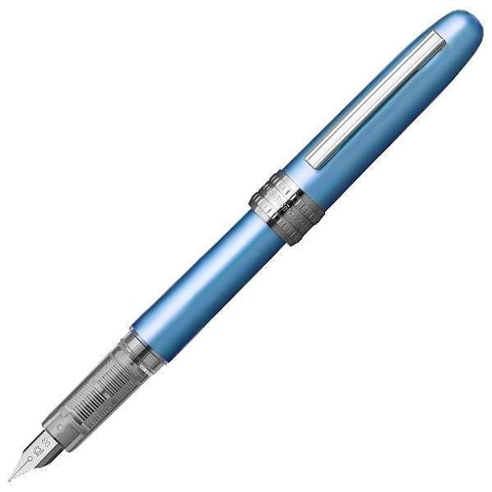 Caneta Tinteiro Platinum Plaisir Frosty Blue