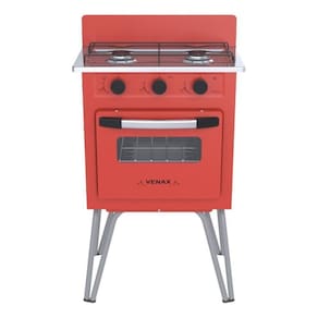 Fogao 2 Bocas Venax Gemini Vetro Vermelho Gas Glp
