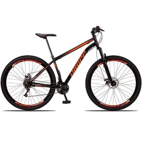 Bicicleta 29 Dropp Sport Aço 21M Preto+laranja