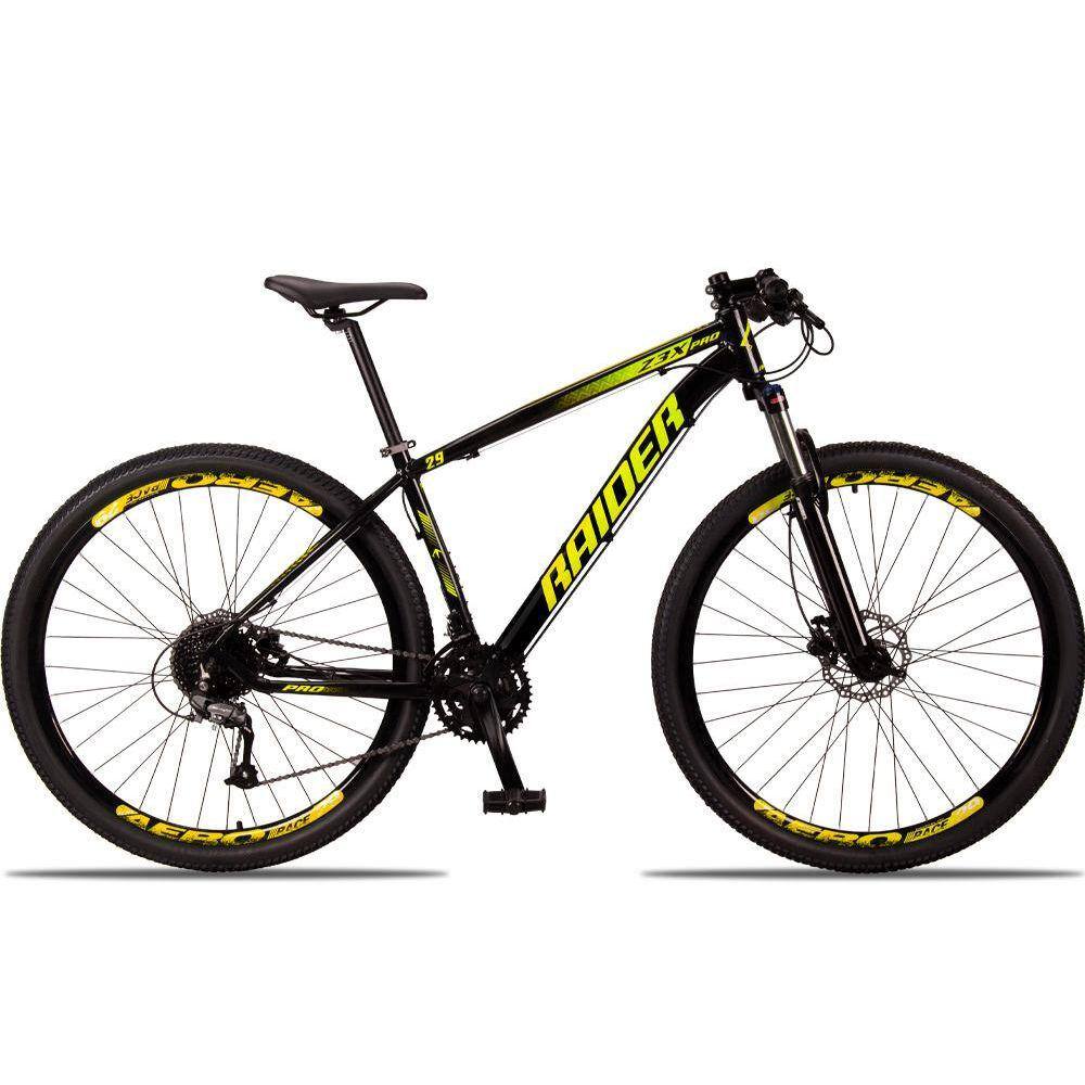 Bicicleta Raider Z3x Disc H Aro 29 Susp. Dianteira 24 Marchas - Amarelo/preto