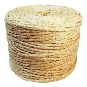 Corda De Sisal 134mts Rolo 6mm Fio Artesanato E Arranhador