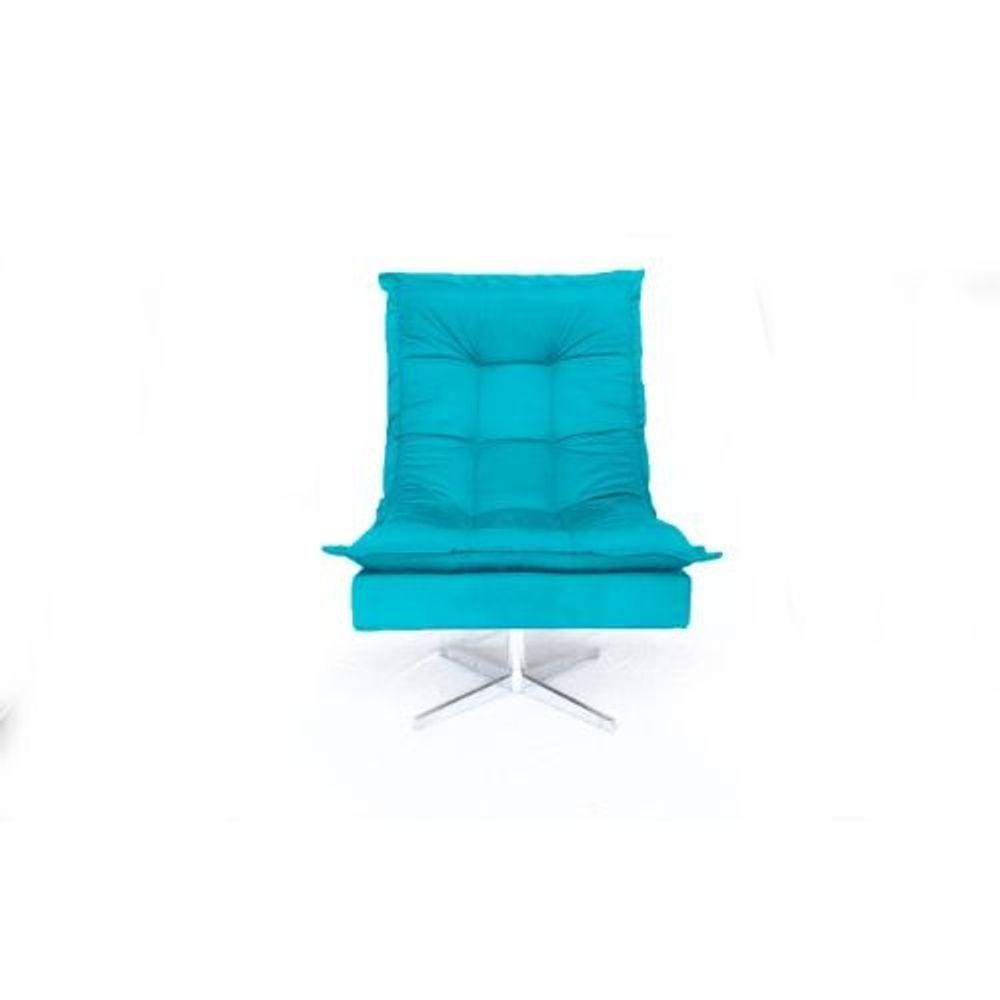 Poltrona Decorativa Nilla Chaise Tecido Liso