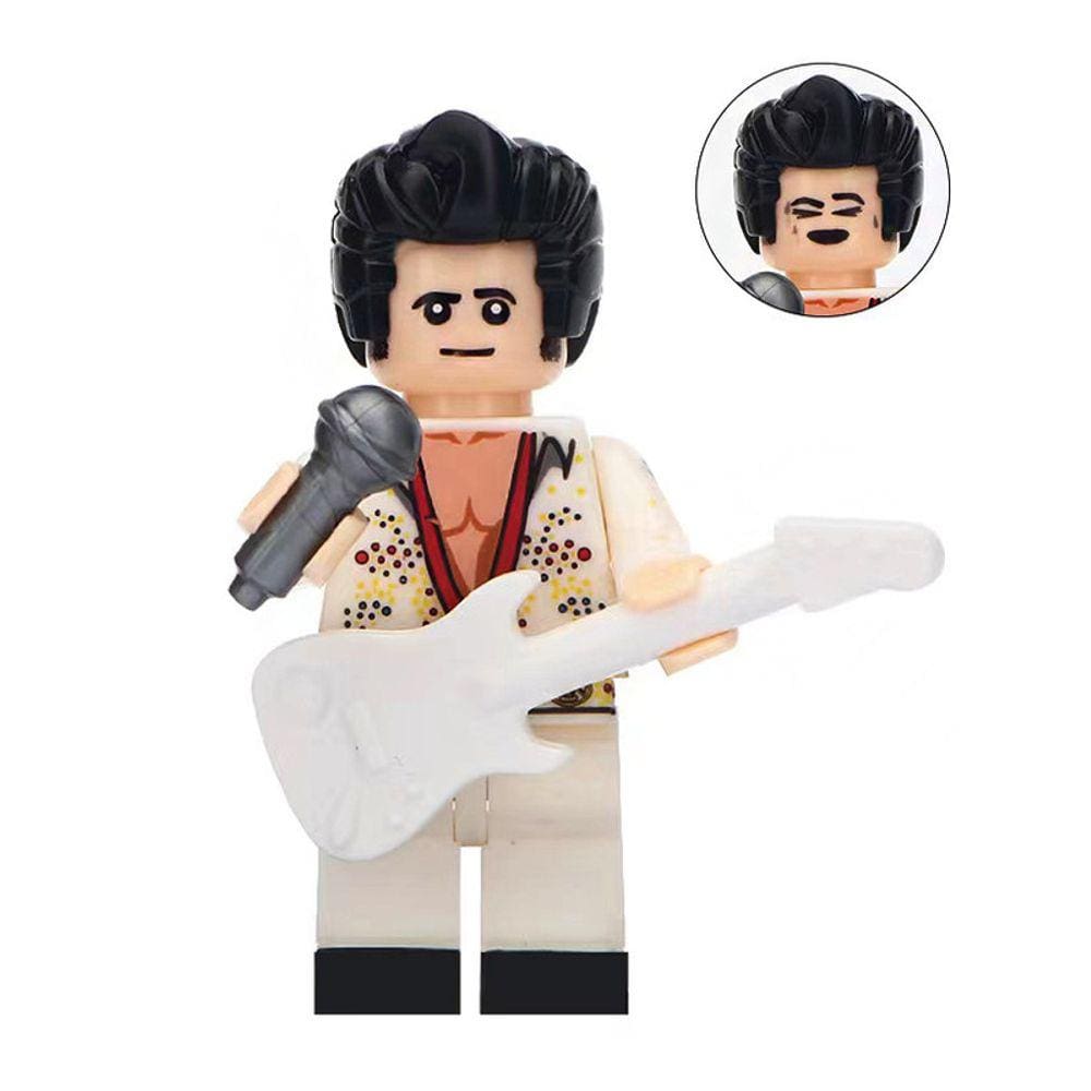 Boneco Elvis Presley Aloha From Hawaii Cantor Rock Bloco De Montar
