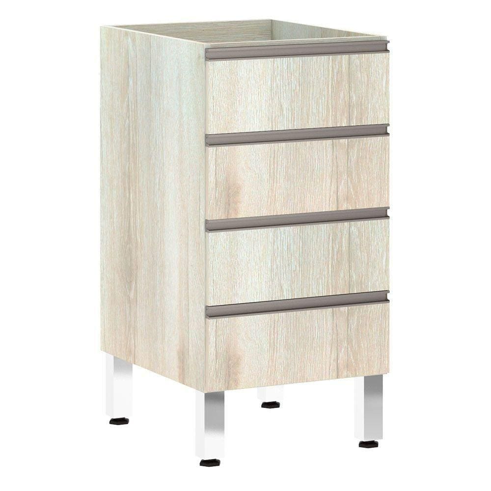 Balcão Sem Tampo 40cm Luci Legno Crema