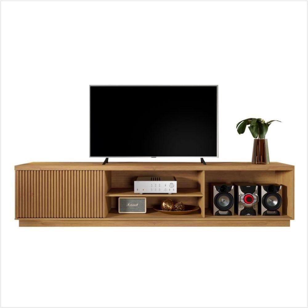 Rack Arezzo 1 Porta Tv Até 75 Polegadas Mavaular tauari
