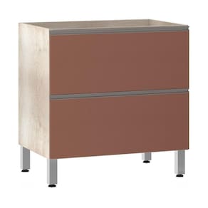 Balcão Sem Tampo 80cm Misto Basculante Luci Legno Crem e Gaia