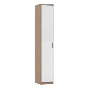 Guarda-roupa Solteiro 1 Porta Alumínio Com Espelho Vanilla
