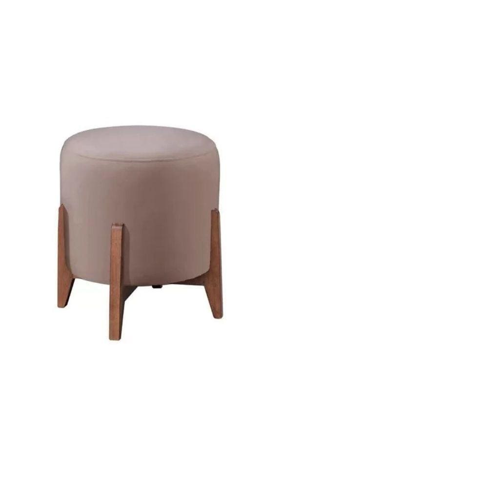 Puff Decorativo Luxo Thor Banqueta Em Veludo