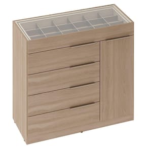 Cômoda 5 Gavetas Porta Jóia Lume Avena Touch D5130 Demartêz