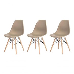 Kit 3 Cadeiras Para Salão Com 4 Apoios