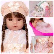 Boneca Bebe Reborn Realista Fofa com Roupa Azul e Itens Luxo - Chic Outlet  - Economize com estilo!