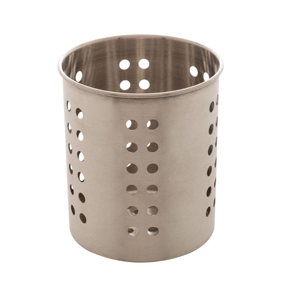 Porta Talheres de Aço Inox Prime 12x10cm Lyor