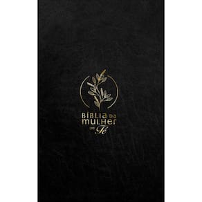 Bíblia da Mulher de Fé, NVI, Couro Soft, Preto