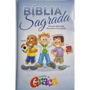 Biblia Turminha Da Graça Azul Capa Almofadada
