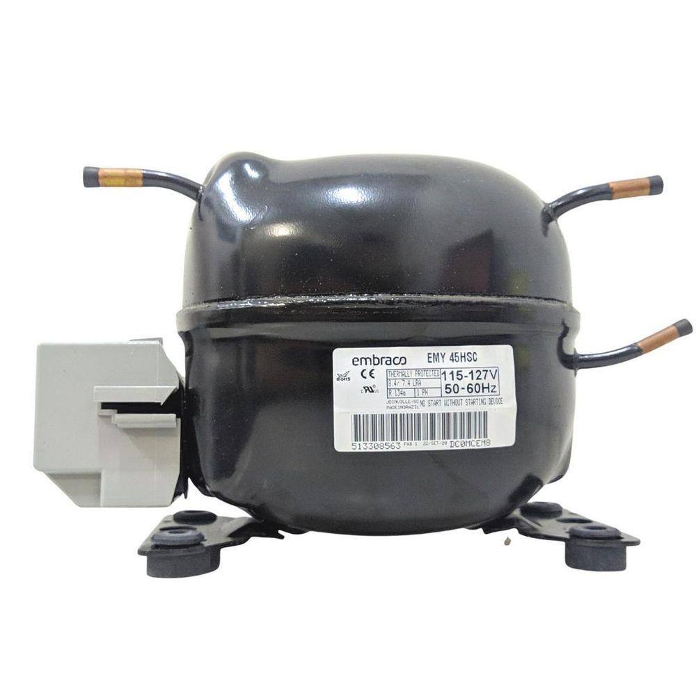 Motor Compressor 1/8 Emy45Hsc Embraco Gás R134 127V