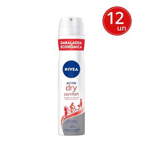 Kit Desodorante Aerosol Nivea Dry Impact For Men 200ml - 12 Unidades