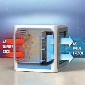 Ar Condicionado Portátil Air Cooler Umidificador Climatizador