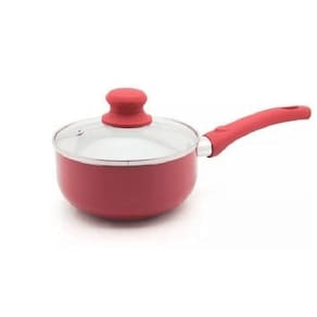 Panela Alum. C/ Revest. Cerâmico 20 Cm Cor Vermelho