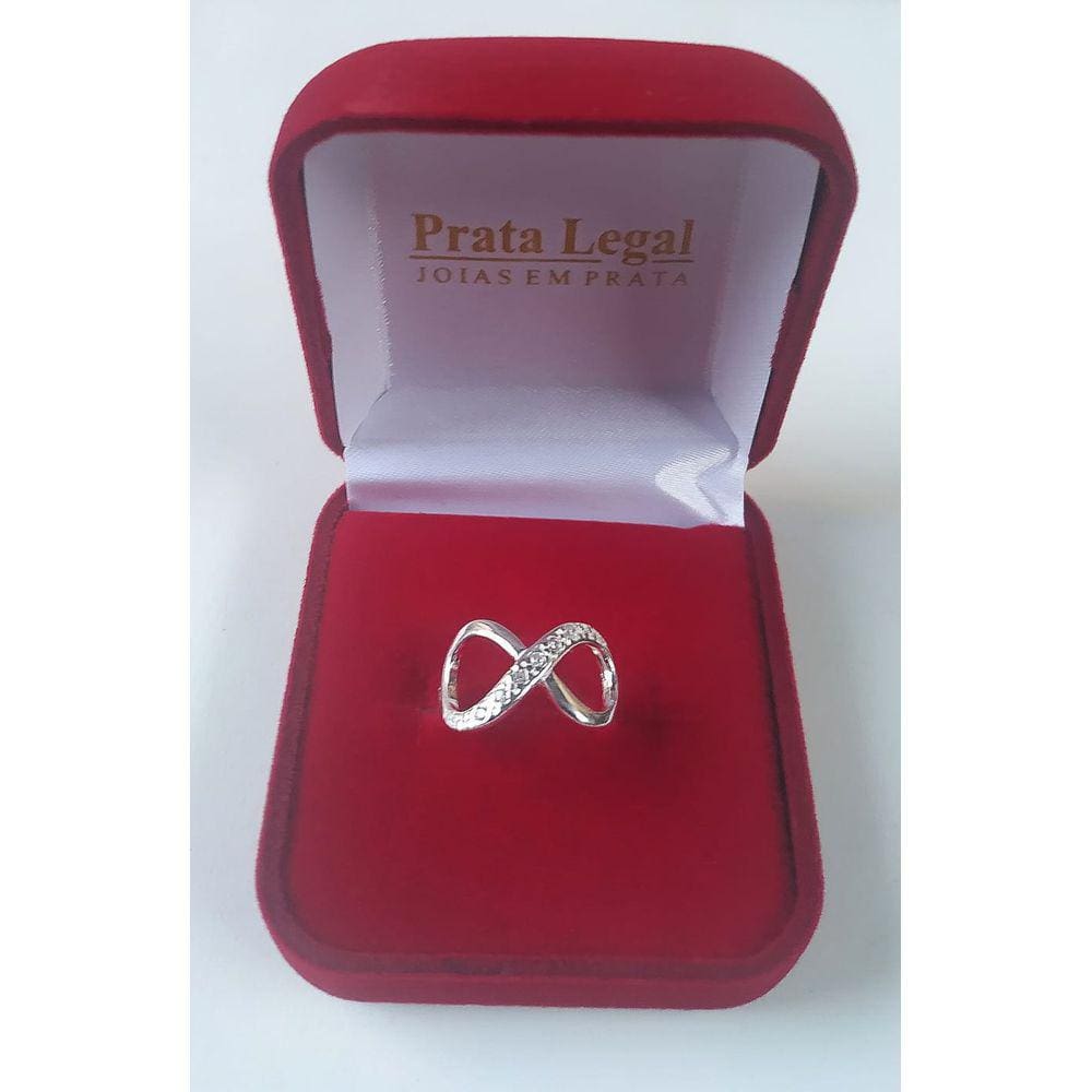 Anel Infinito de Prata 925