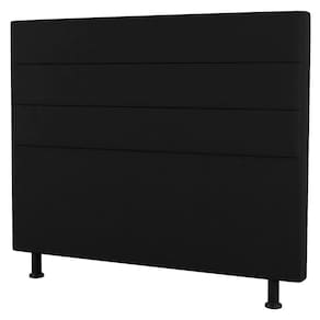 Cabeceira Casal Queen Size Malik 160cm Suede Preto