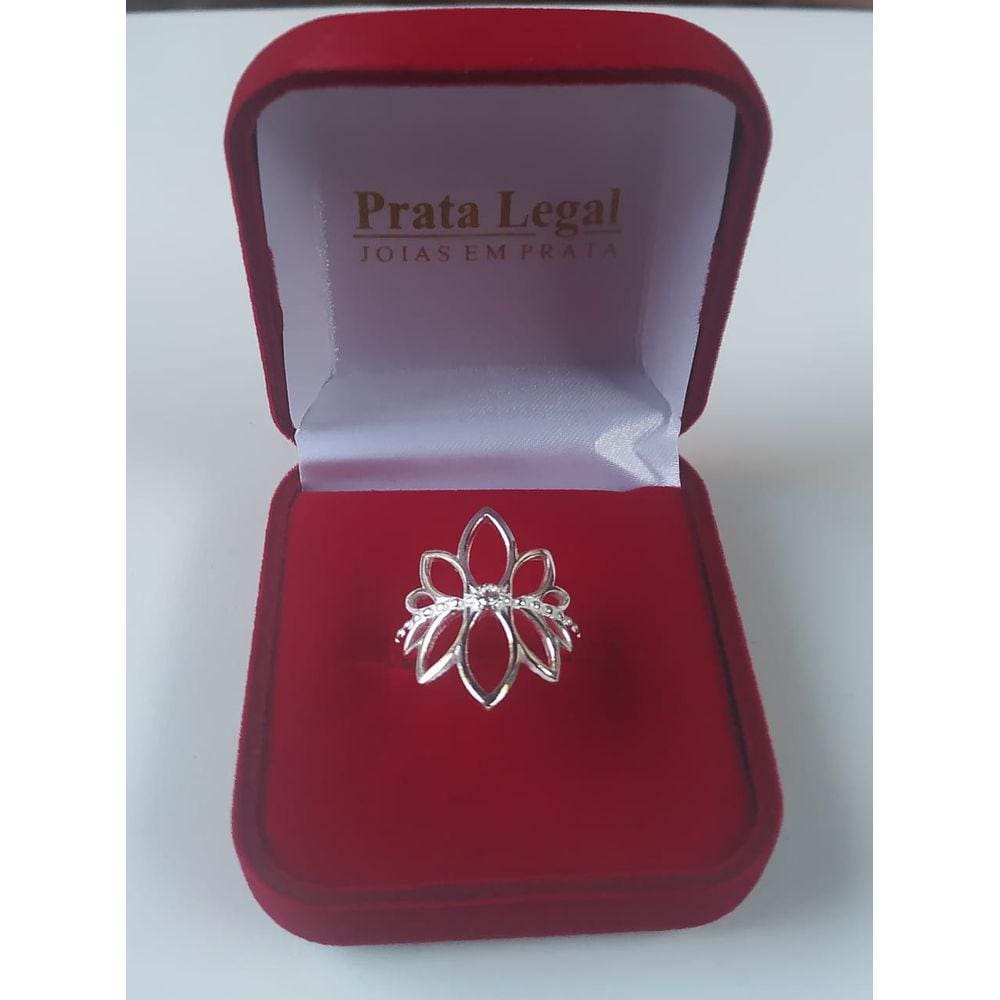 Anel Flor de Lótus de Prata 925