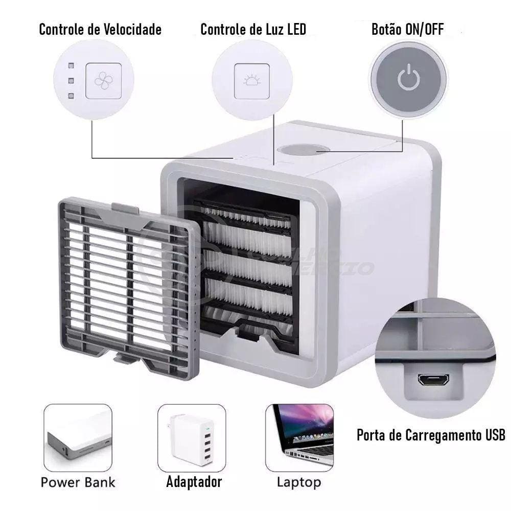 Ar Condicionado Portátil Air Cooler Umidificador Climatizador