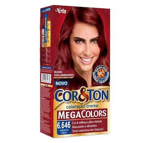 Tintura Creme Cor & Ton Megacolors Vermelho Cereja 6.646